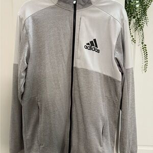 Adidas Gray Full-Zip Jacket